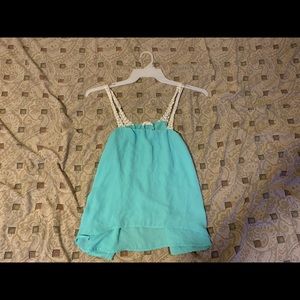 Women’s Cyan Stringed Top